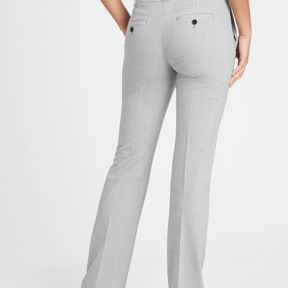 Banana Republic Logan Trouser-Fit Washable Pant Size 4 Light Grey - Picture 2 of 2